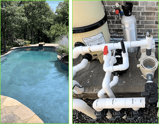 Sarah’s pool with Clyr CO2 system